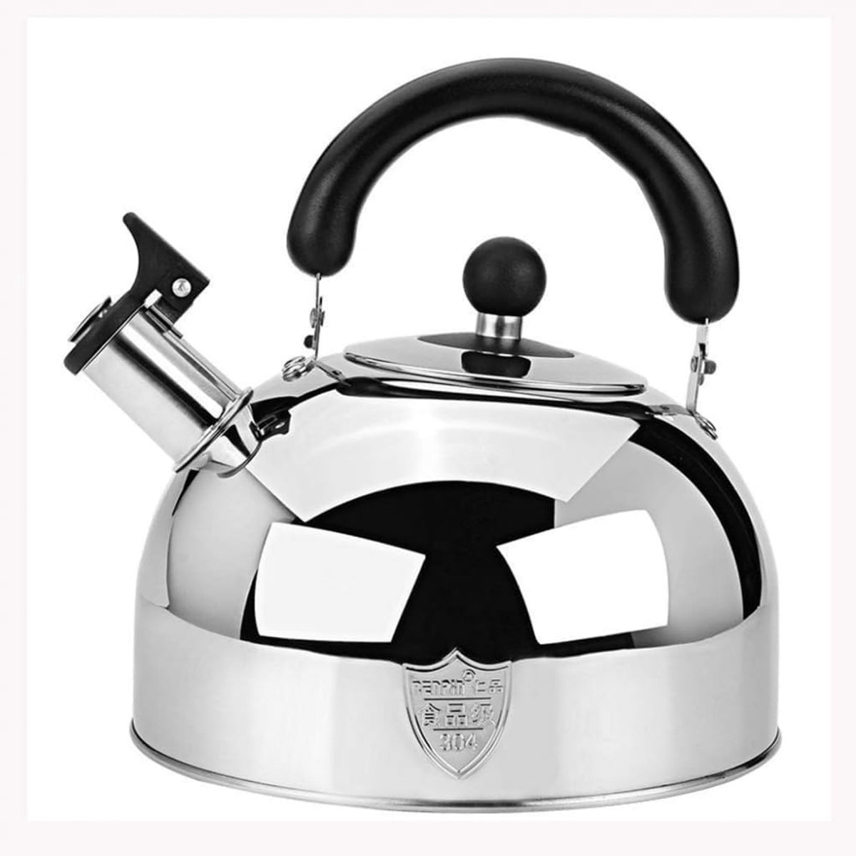 Gasketel Waterkoker - Roestvrij staal - Koken voor thee - Fluitende indicator - 6 liter capaciteit - Zilver