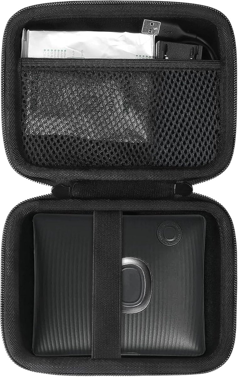 Harde Beschermhoes - Opbergcase Printer - Mobiele Printer Beschermen - Waterafstotend Materiaal - Compact Ontwerp - Zwart