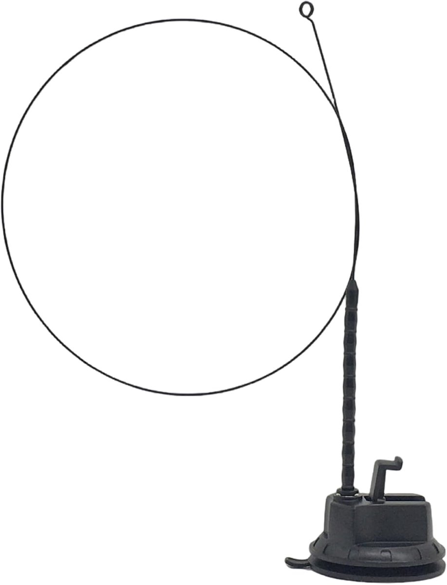 Kattenspeelgoed Zuignap - Interactieve Plager - Zelfstandig Spelen - Dubbele Speelmodus - 90cm Flexibele Staaf - Zwart