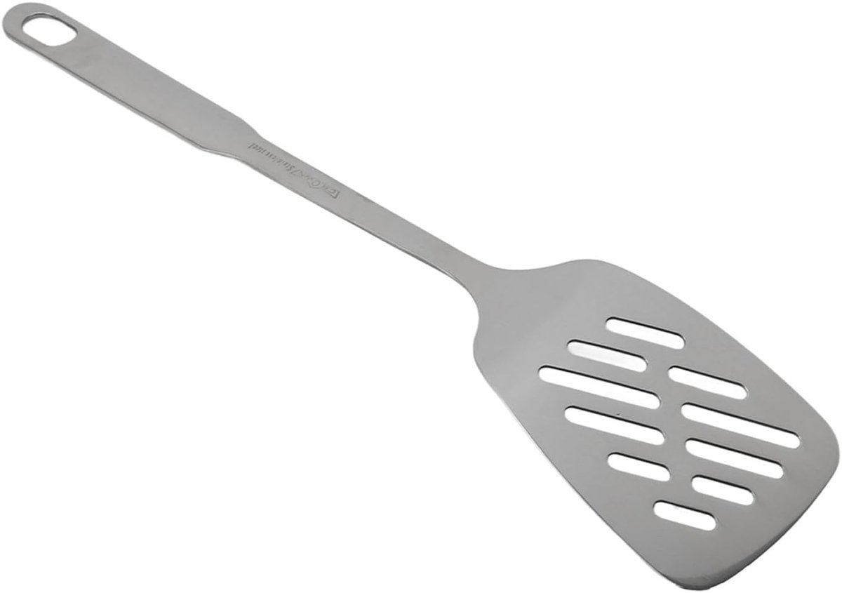 Kooklepel - Roerlepel Spatel - Keukenwerk - Antislip Handgreep - 35 cm - Staal