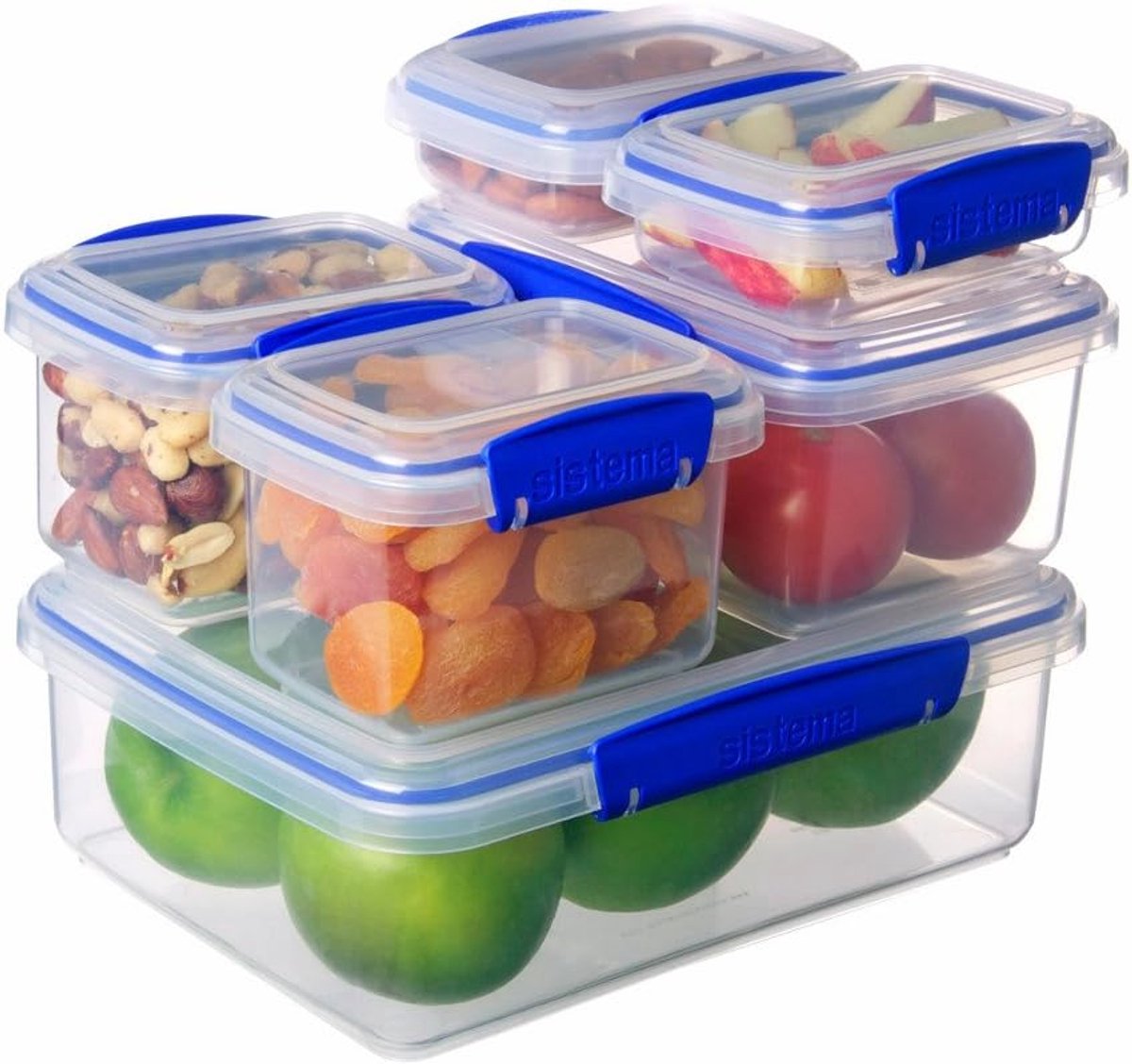 Voedselcontainers Set - Opbergdozen Keuken - Voedsel Bewaren - Luchtdicht Stapelbaar - 6 Delig