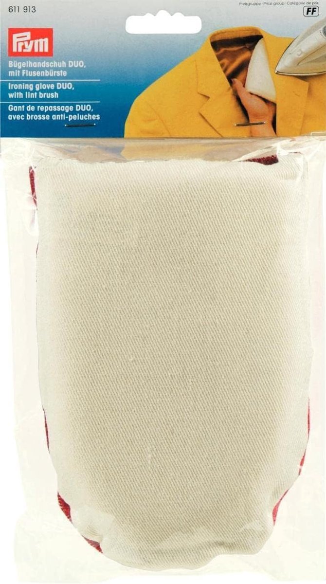 Strijkhandschoen - Strijk koffer - Stomen en strijken - Dubbelzijdig - 25x14mm - Beige