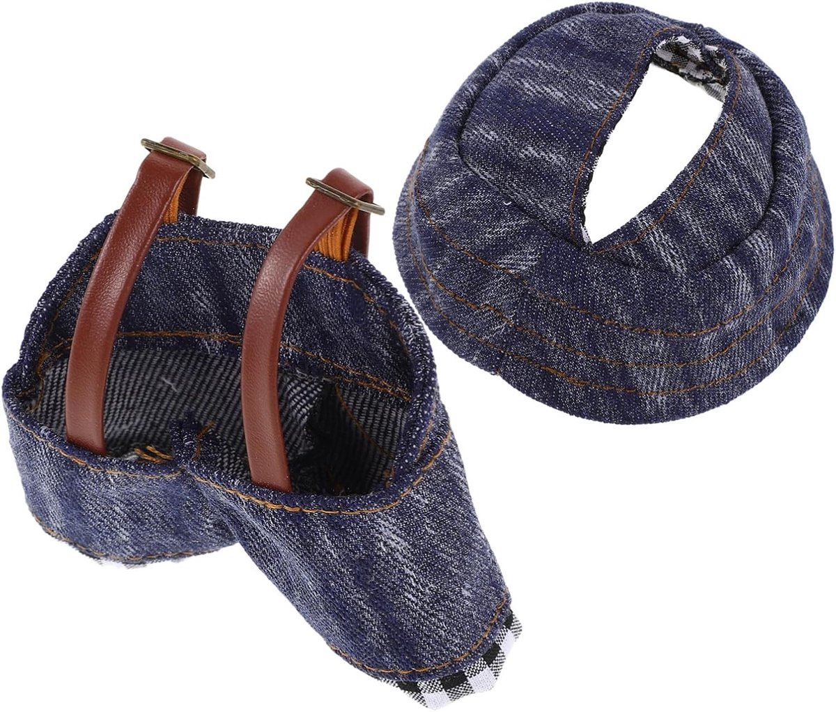 Poppenkleding Set - Accessoires voor Poppen - DIY Poppenkleding - Denim Stijl - 8.5x8.5x0.2CM - Multi