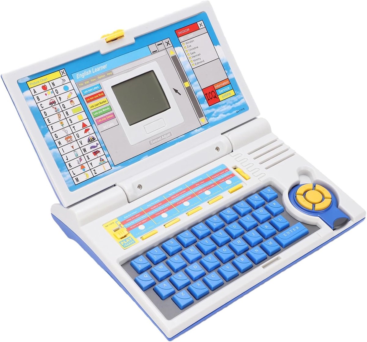 Educatieve Laptop - Leercomputer Peuters - Engels Leren - Alfabet Geluiden Spelletjes - 30 x 6 cm