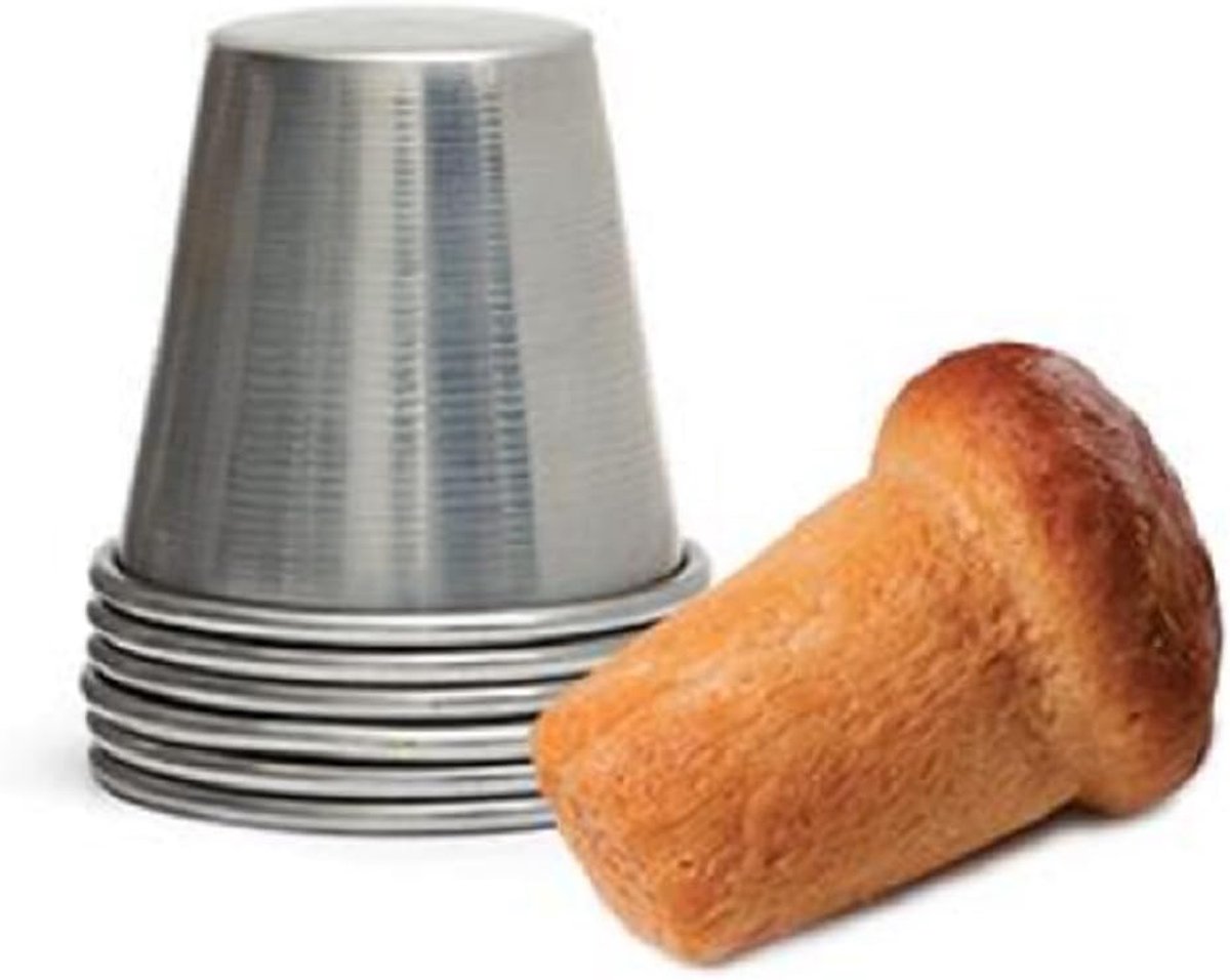 Gebaksbakvormpjes - Mignon Vormpjes - Desserts Maken - 25 Stuks Aluminium - 3.5 x 4 cm