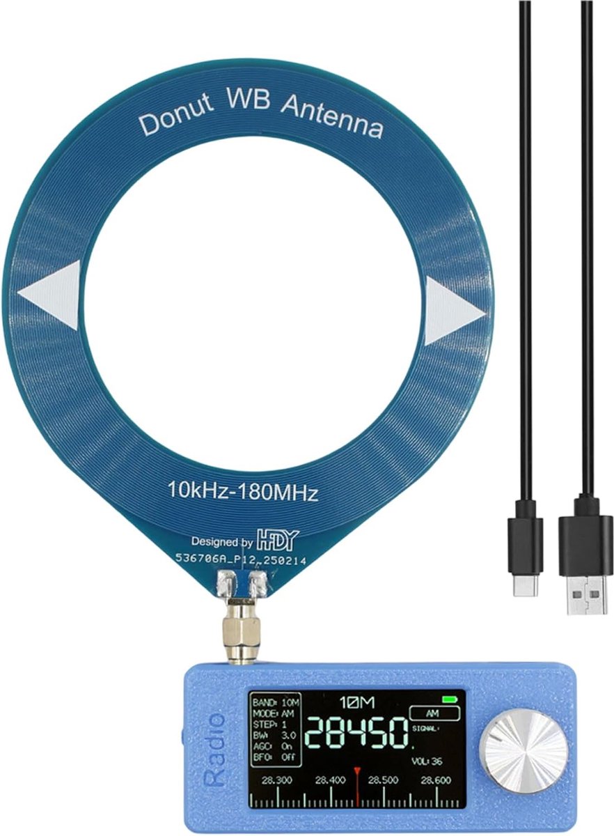 Draadloze Versterker Radio - FM Ontvanger Zakradio - Thuisbioscoop Studio - HD IPS Display