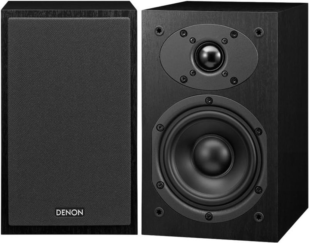 Boekenplank Luidsprekers - Stereo Systeem - Muziek Luisteren - Hoogwaardige Componenten - 12cm Woofer - Zwart