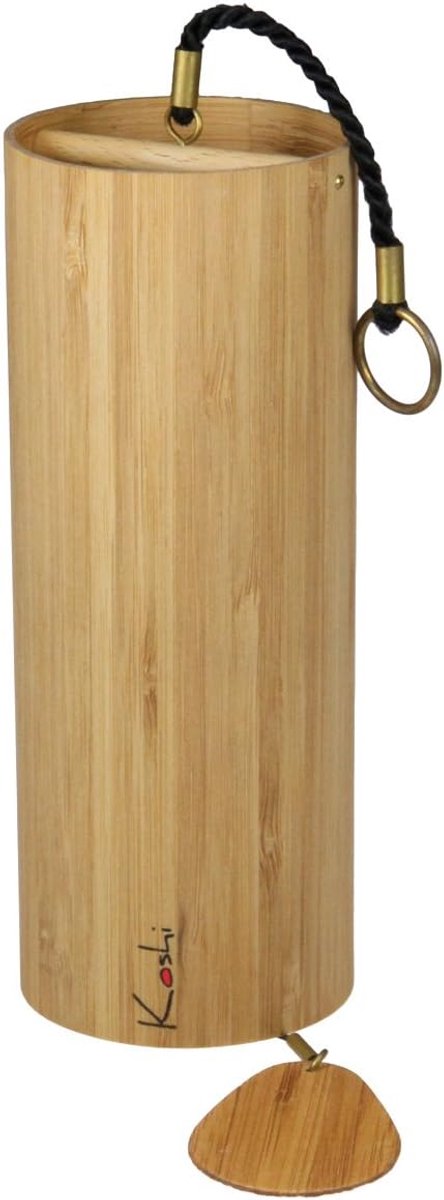 Geluid spel - Muziekspel windspel - Ontspanning meditatie - Handgemaakt in Frankrijk - 16.5 x 6.3 cm - Beige — afbeelding 3