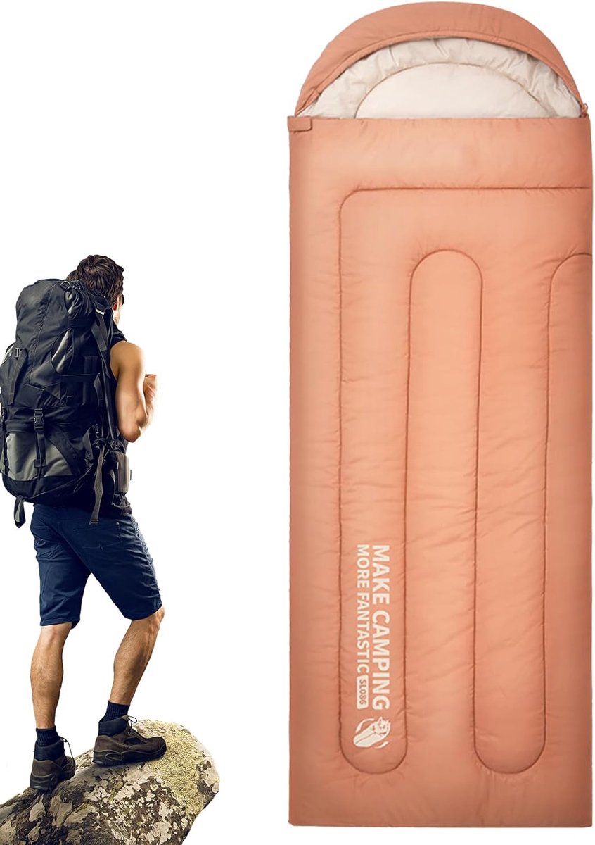 Campingslaapzak - Outdoor slaapzak - Kamperen en reizen - Waterdicht en lichtgewicht - 220x75cm