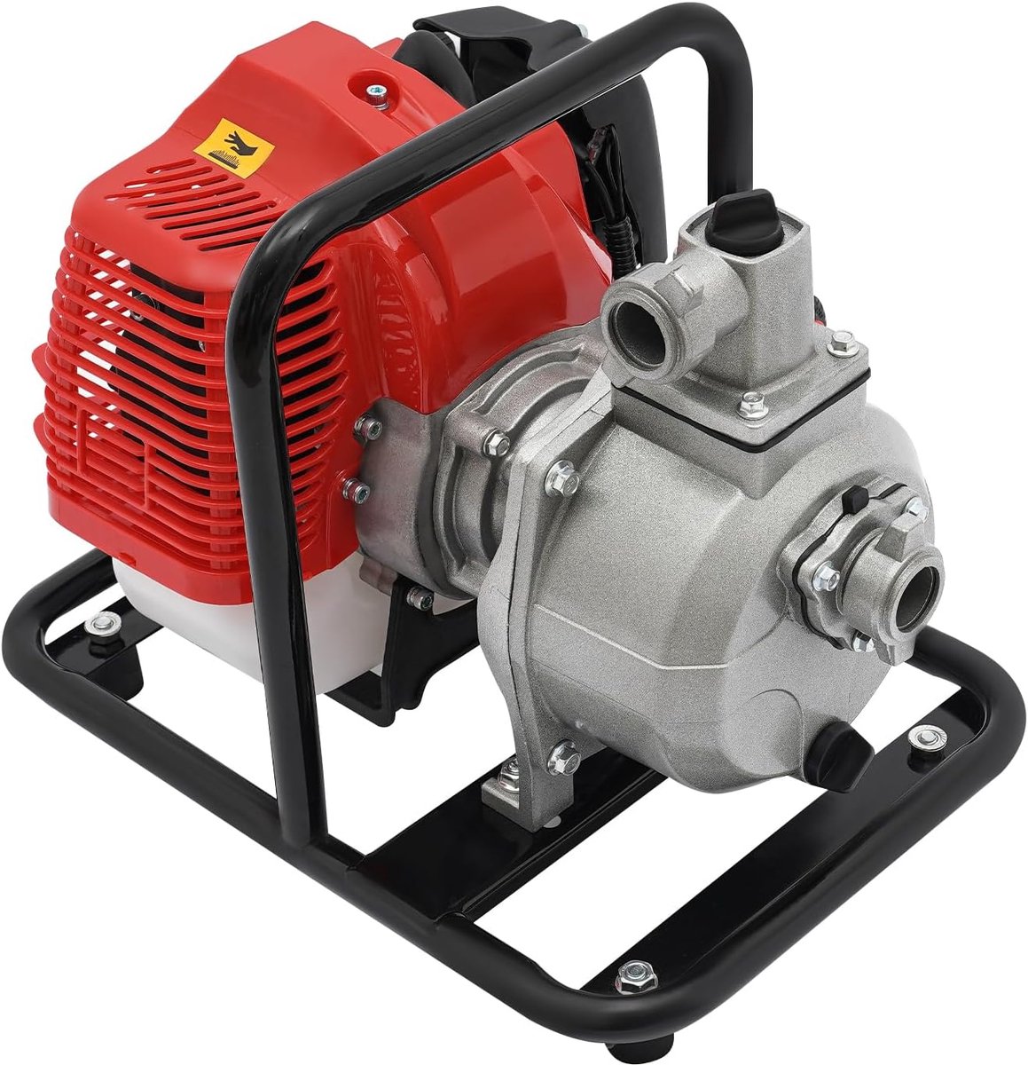 Benzine Waterpomp - Water Transportpomp - Efficiënt Irrigatie - Draagbaar 2-takt Model - 43cc 1.25kW - Rood Zwart