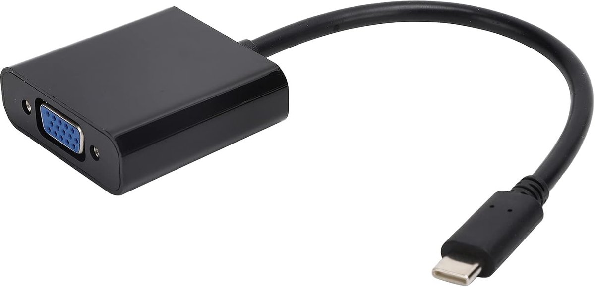 Type-C Naar VGA - Video Adapter Kabel - Beeld Weergeven - 10 Gbps Transmissie - 23cm Lengte