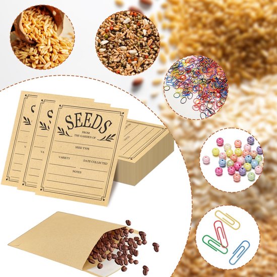 Kleine Bruine Enveloppen - Kraft Zakjes - Kleine Zaken Opslag - Zelfklevende Sluiting - 8x10 cm - Bruin — afbeelding 3