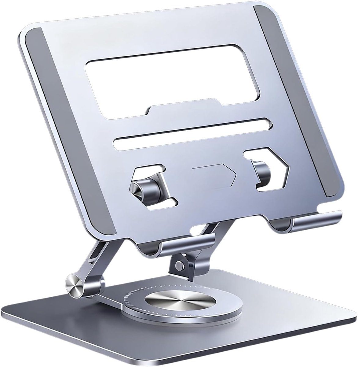 Laptop Verhoger - Notebook Stand - Ergonomisch Werken - 360 Graden Rotatie - 17 x 15 x 11.5 cm - Zwart
