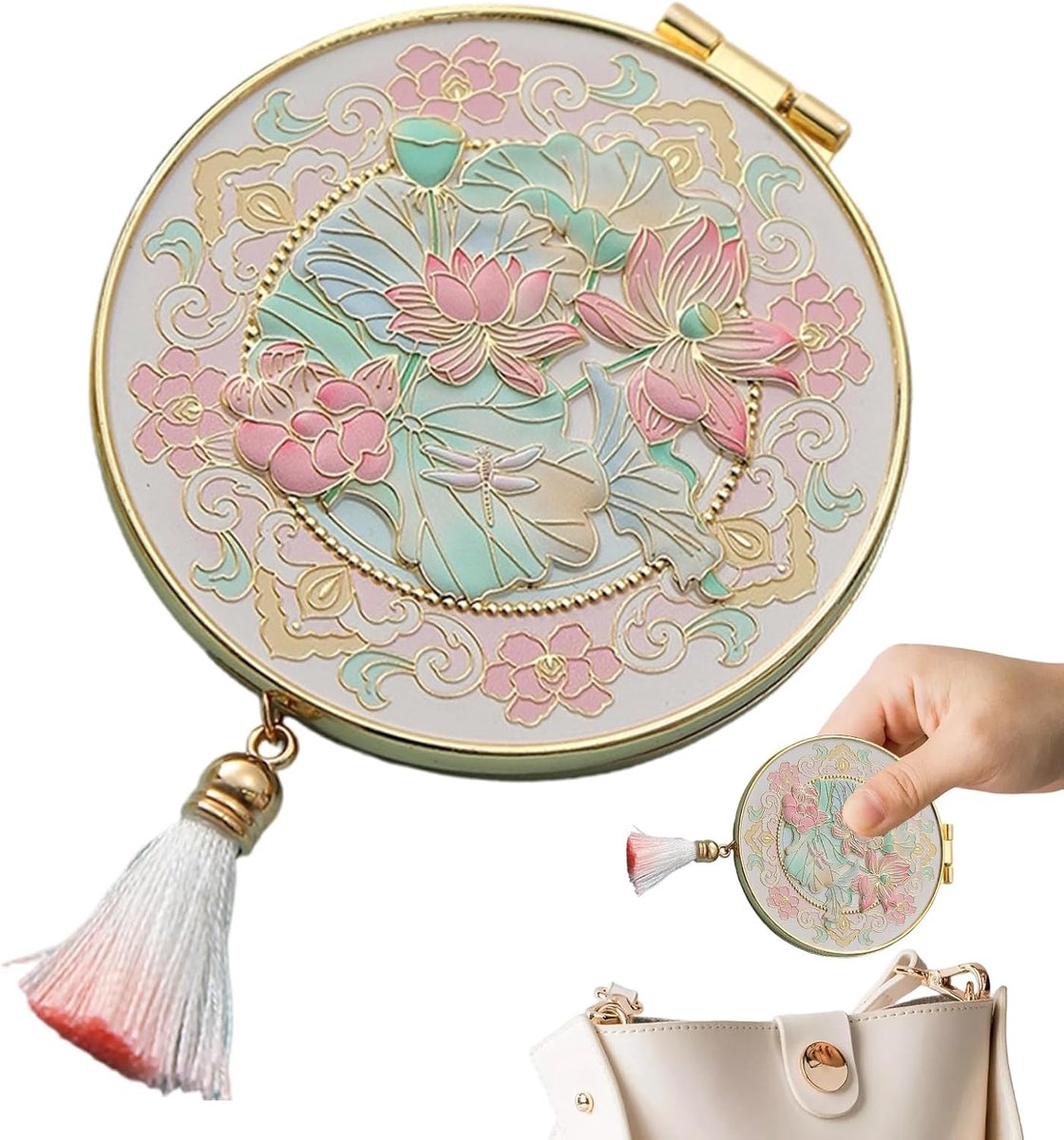 Compacte Spiegel - Handige Accessoires - Make-up Aanbrengen - Opvouwbaar Ontwerp - 19 x 13 cm