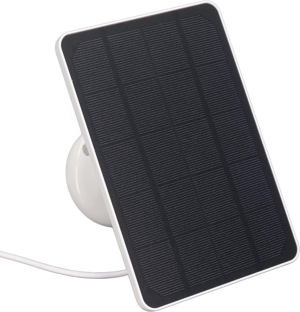 Zonnepaneel Lader - Draagbare Energie - Apparaten Laden - 4W Vermogen - 19.99 x 11.99 cm - Wit