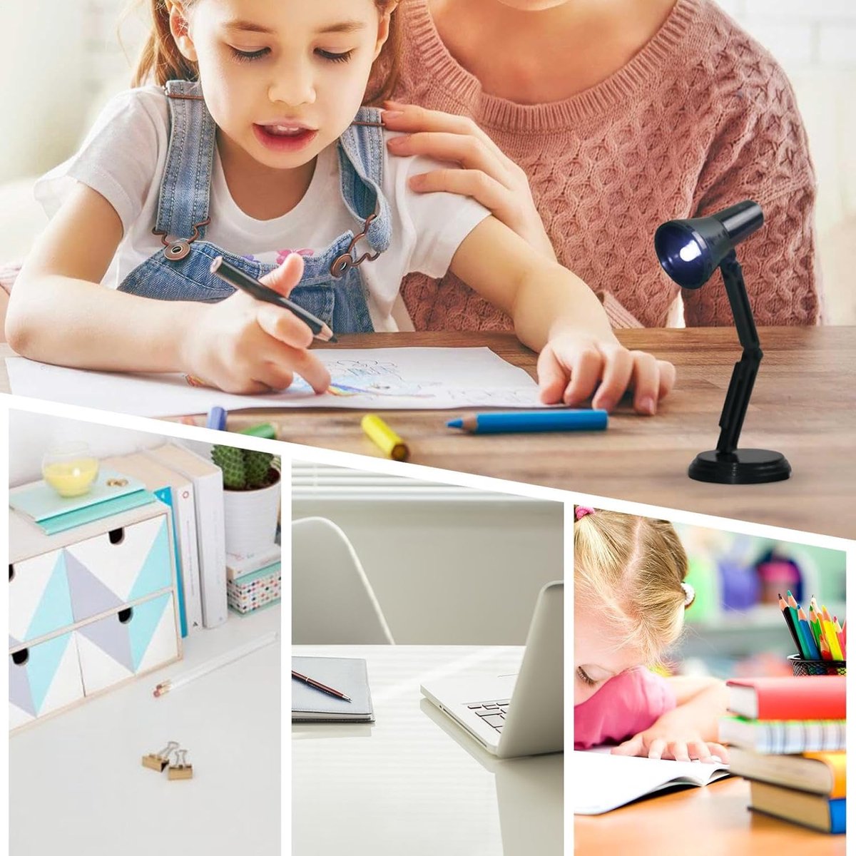 Draagbare Leeslamp - Opvouwbare LED Lamp - Nachtkastje Lezen - Niet-Verblindend Licht - 11x4cm Compact - Zwart — cadeau in Gadgets - foto 4