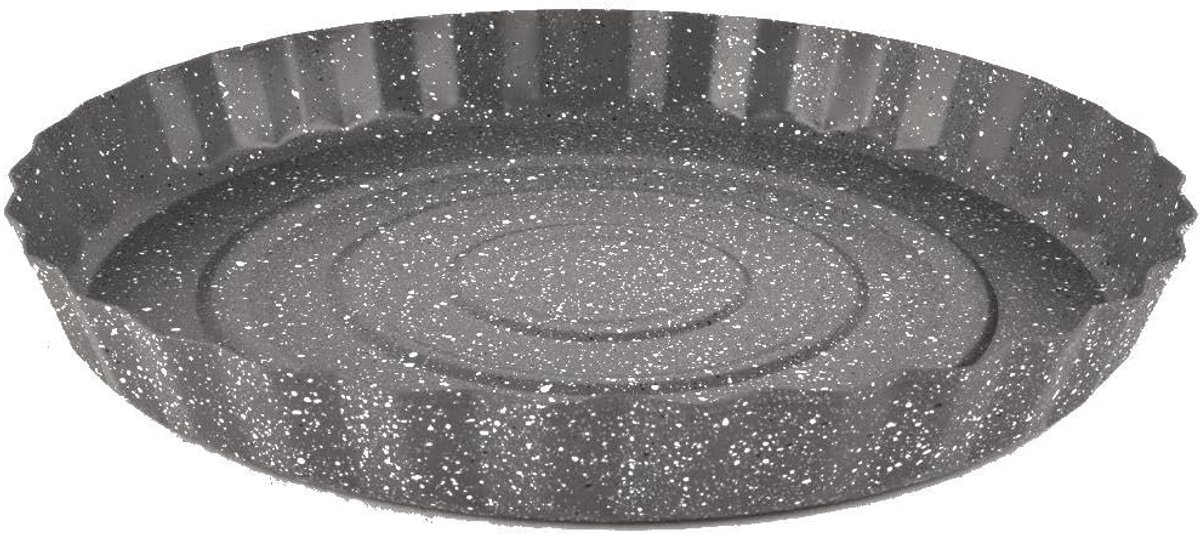 Taartvorm met coating - Bakvorm Quichevorm - Zelf Bakken - Granieten Coating - 28 cm Diameter