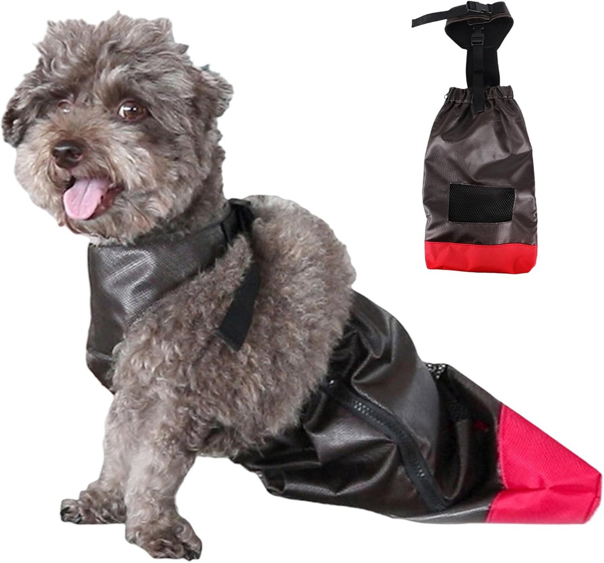 Huisdier Draagtas - Reisbox Hond Kat - Veilig Transport - Verstelbare Schouderband - 20 x 15.1 x 7.2 cm
