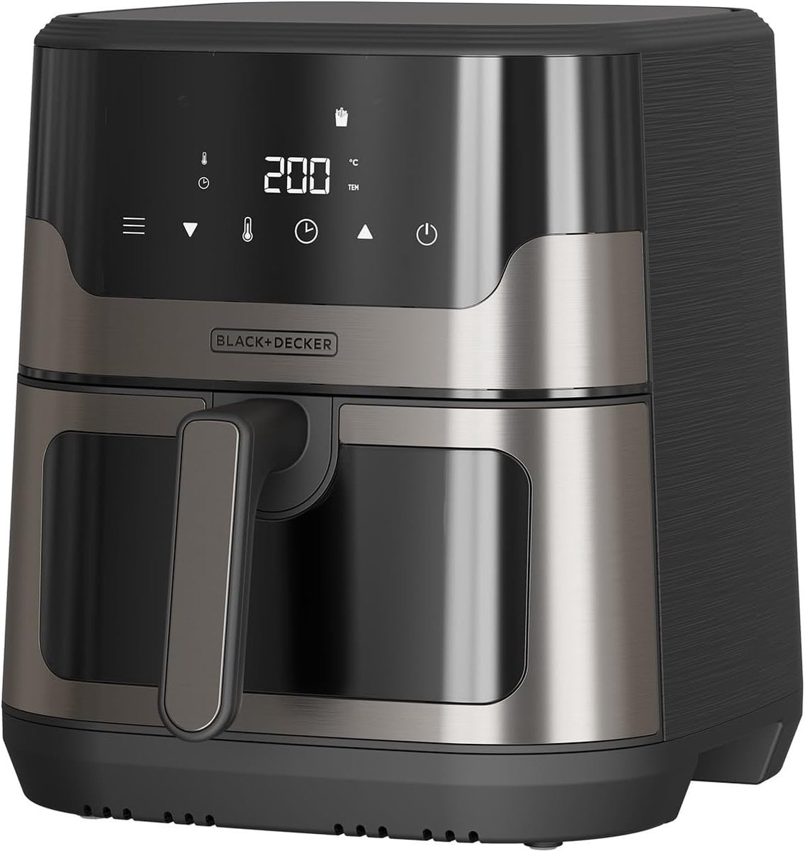 Heteluchtfriteuse - Airfryer XXL - Gezond Koken - Digitaal Touchscreen - 8-9 Personen - Zwart