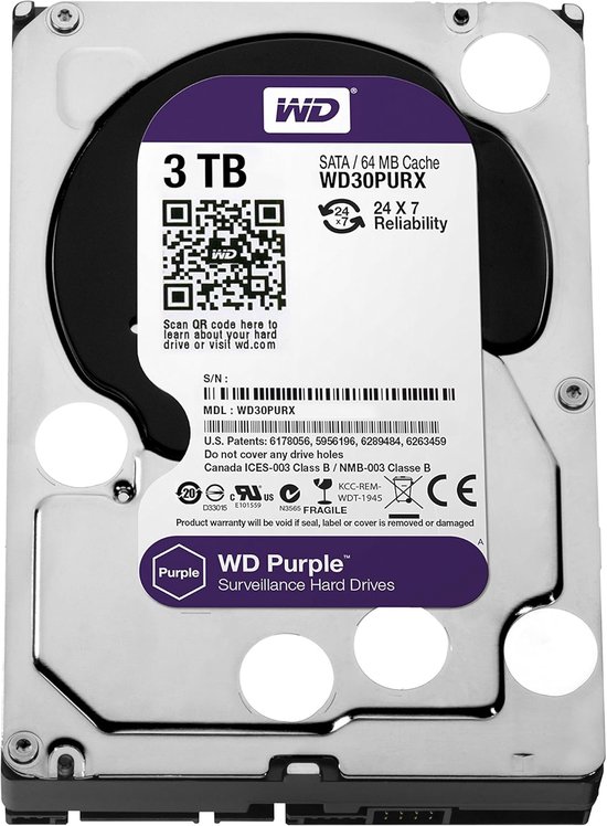 Interne harde schijf - Opslag schijf - Videobewaking - 3 TB capaciteit - 35 inch van Interne Harde Schijf — afbeelding 5