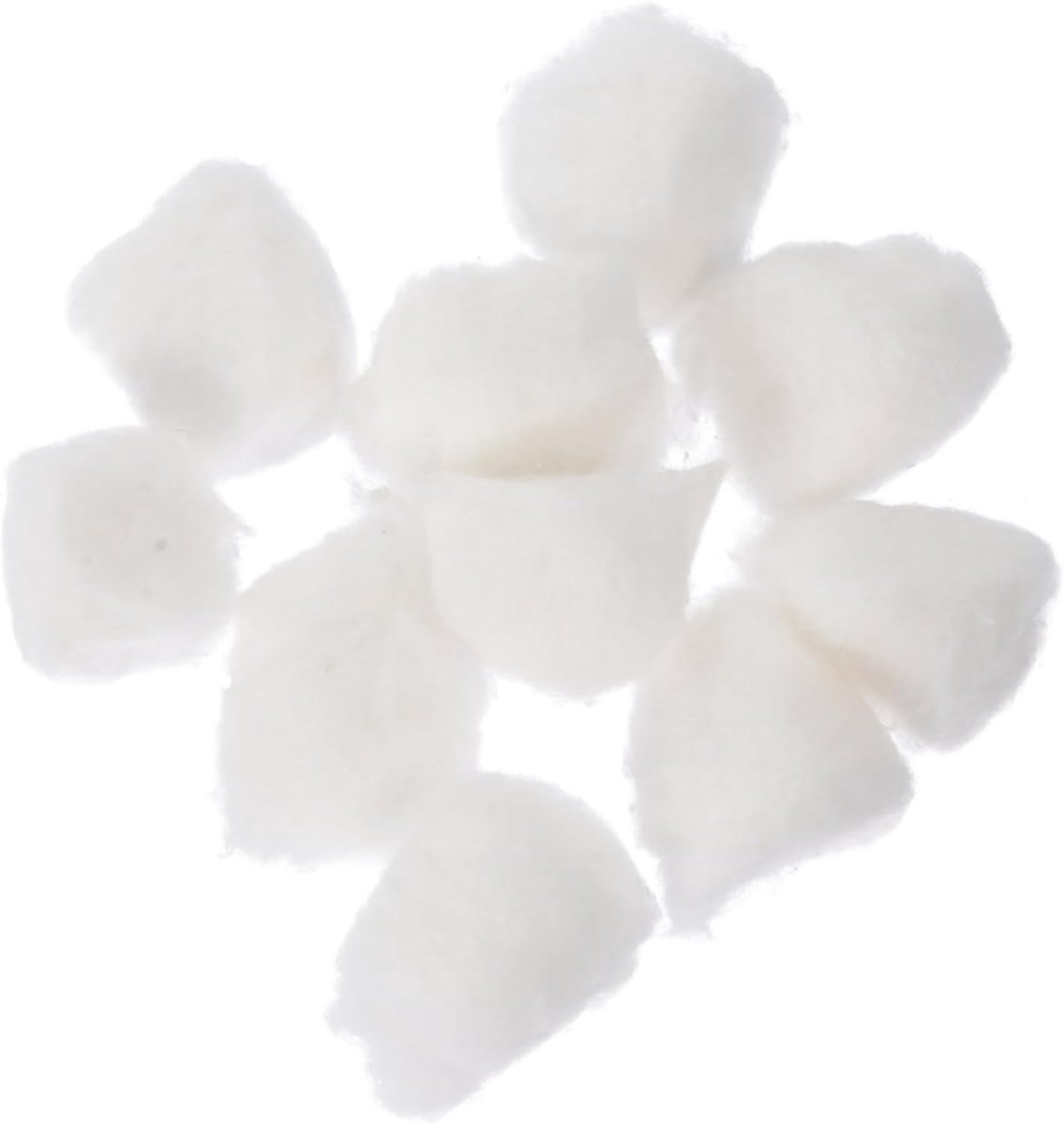 Wattenbollen - Absorberende ballen - Cosmetisch gebruik - Niet-katoenen materiaal - 2 cm - Wit