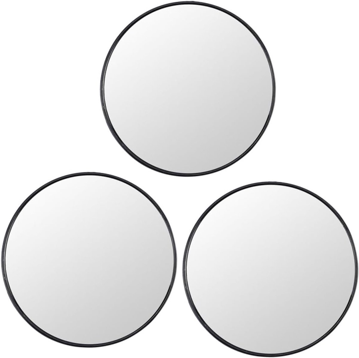 Vergrootglas Spiegel - Compacte Spiegel - Make-up Aanbrengen - 5x Vergroting - 9x9cm - Zwart