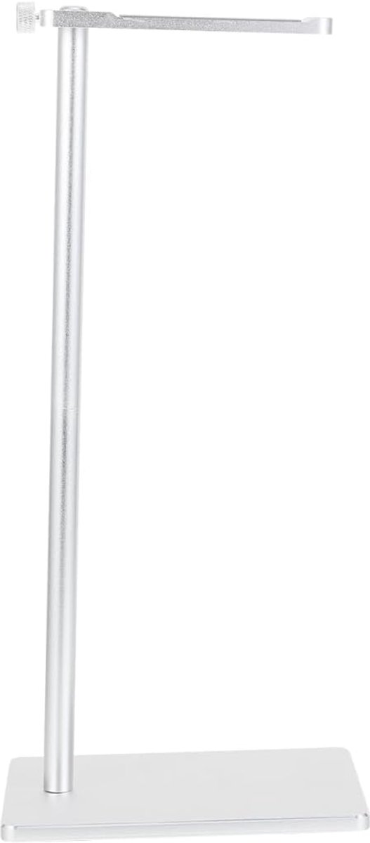 Koptelefoon Standaard - Headset Houder - Bureau Organisatie - Met Opbergruimte - 26.5cm Hoog - Zilver