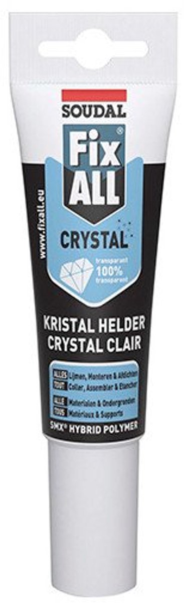 Transparante Lijmkit - Universele Kit - Strak Afwerken - 100% Doorzichtig - 125 ml