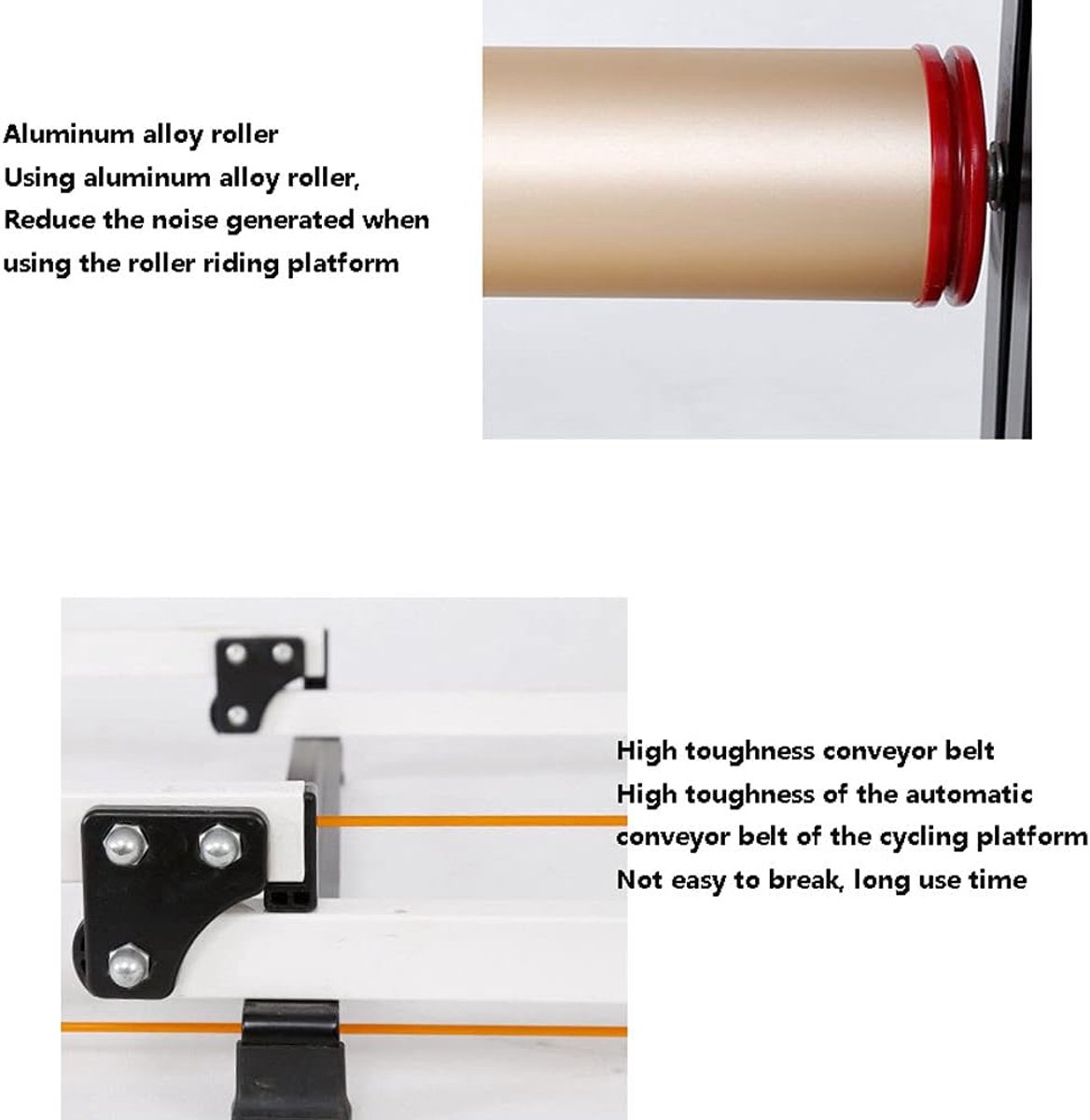Fietsrollen - Fietstrainer Stand - Indoor Fietsen - Opvouwbaar Ontwerp - 135cm Lengte - Zwart
