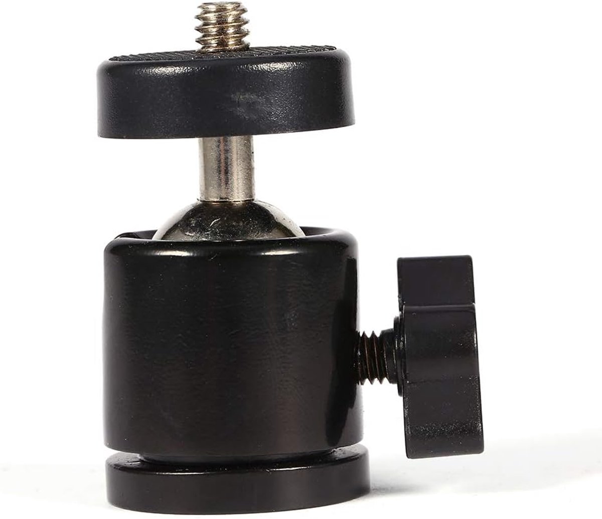 360° Mini Ball Head Beugel Mount voor 1/4 "Camera Statief & 3/8" Flash Houder met kogelkop .
