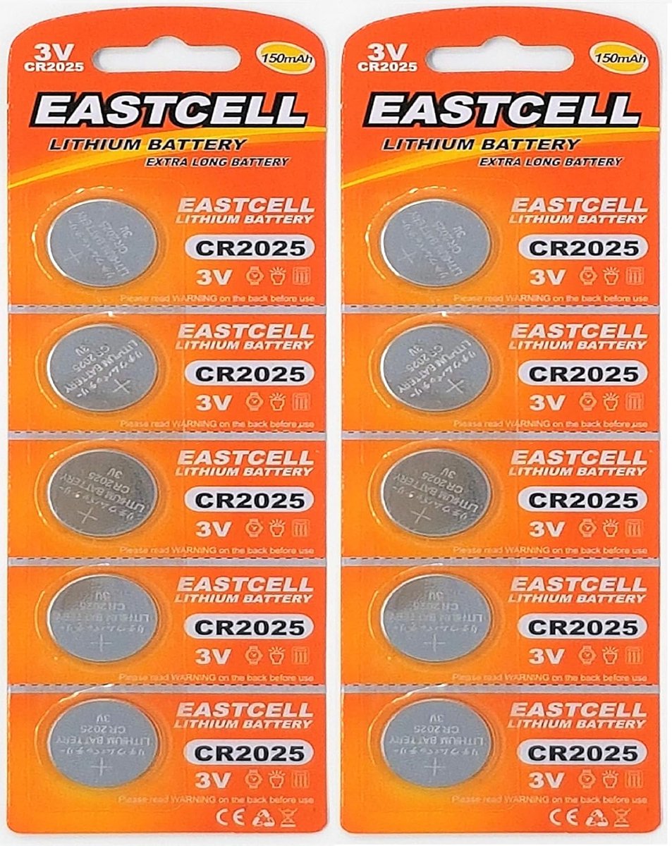 Knoopcel Batterijen - Lithium 3V - Apparaten Voeden - 10 Stuks Verpakking - 20mm Diameter