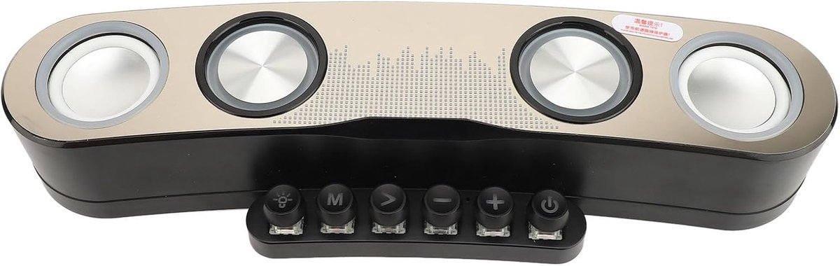 PC Luidsprekers - Soundbar Desktop - Gaming Muziek - Draadloos 5.0 - 37x12x9cm - Zwart