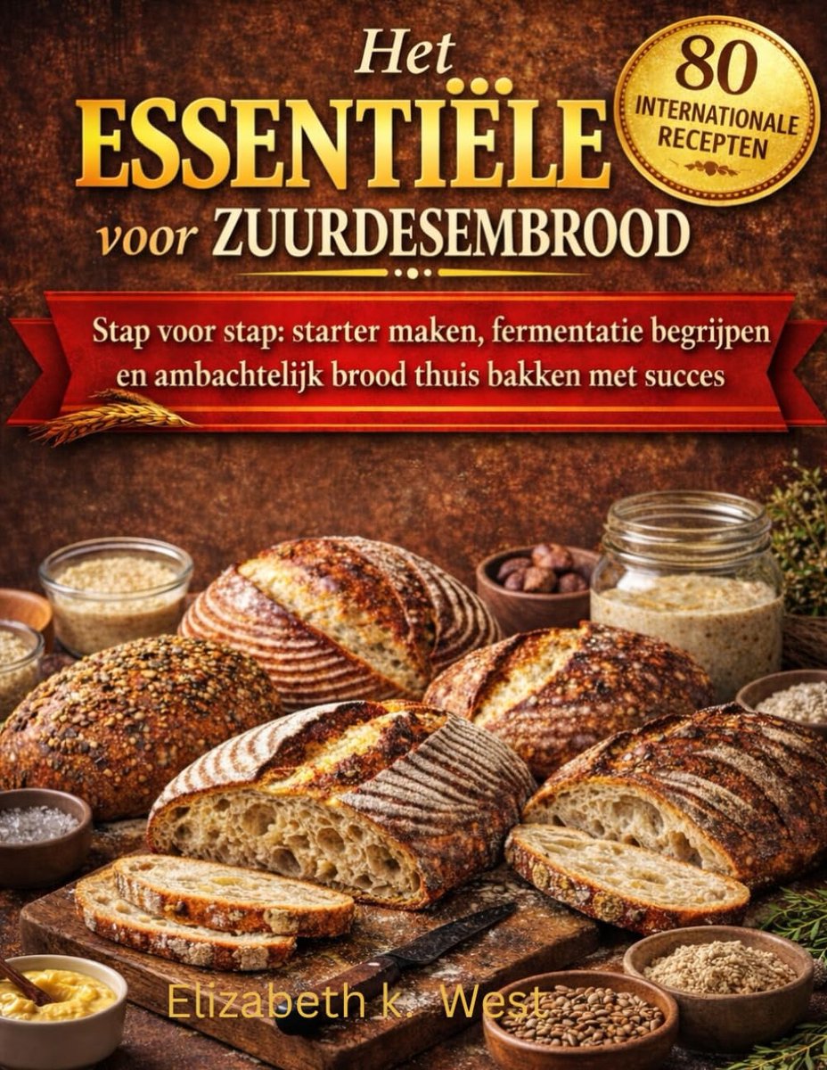 Zuurdesembrood Bakken - Ambachtelijk Brood - Thuis Bakken - Stap voor Stap Gids - 185 Pagina's