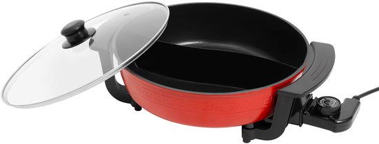 Inventex Hotpot - Elektrische Fonduepan met 2 vakken - 4,6 Liter