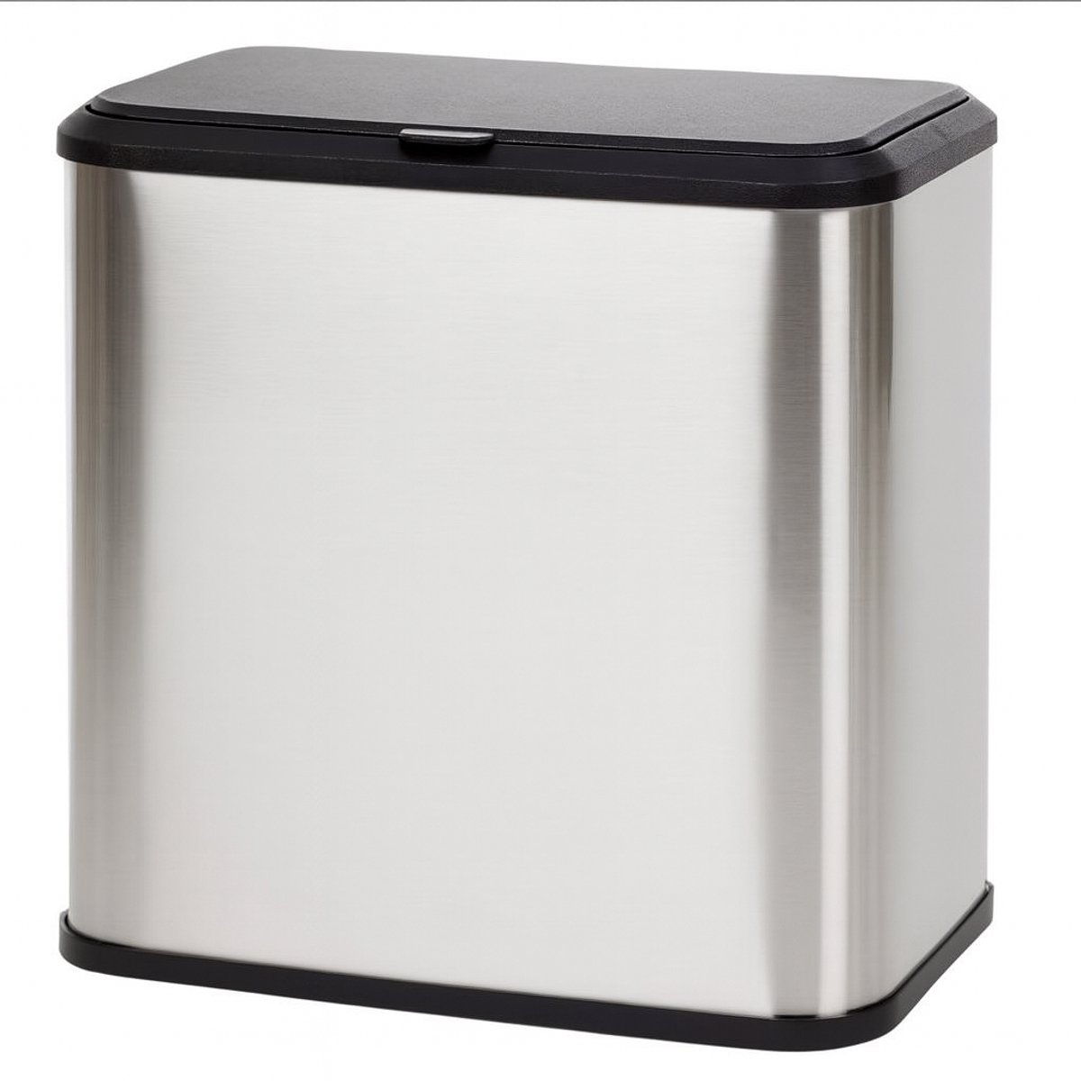Compacte Hangende Afvalemmer 5L 25,5 x 15,5 x 25 cm – RVS met Uitneembare Binnenemmer-Vuilnisemmer Hangend-Zilver