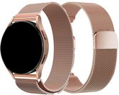 Bracelet Milanais Smartwatch 20 mm - Or Goud - Bracelet de Montre Milanais de Luxe adapté pour Samsung Galaxy Watch 6 / 5 / Pro / 4 / 3 / Active 2 - Polar Ignite / Unite – Huawei