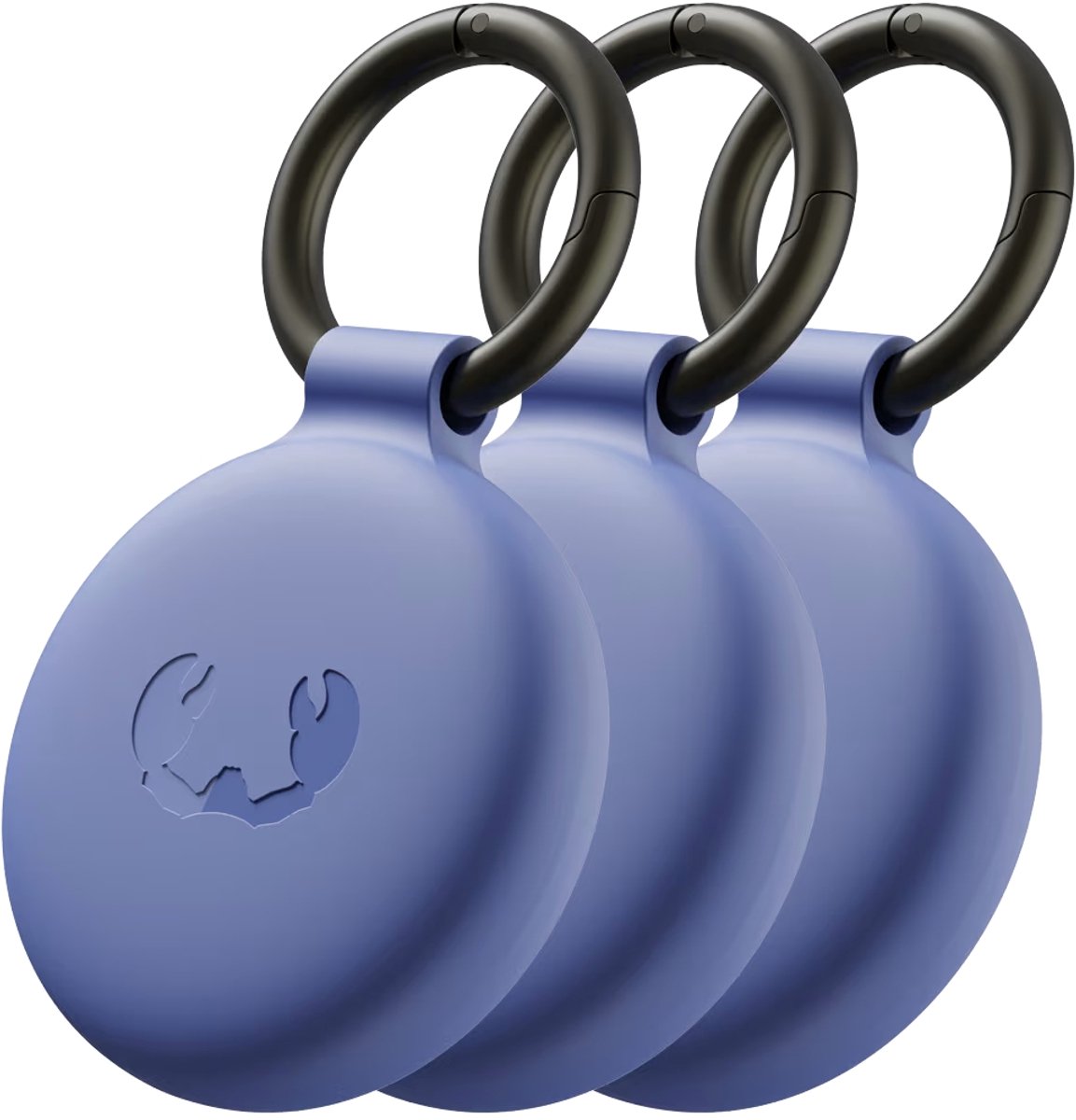 Fresh n Rebel Smart Finder | Airtag Tracker | Objectvinder | Sleutelhanger | Diverse kleuren | Apple & Android | Blauw | Set van 3