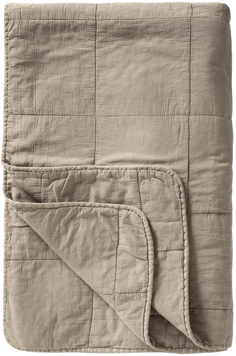IB Laursen - Vintage Quilt / Bedsprei - Kleur Linnen - 180x130 cm