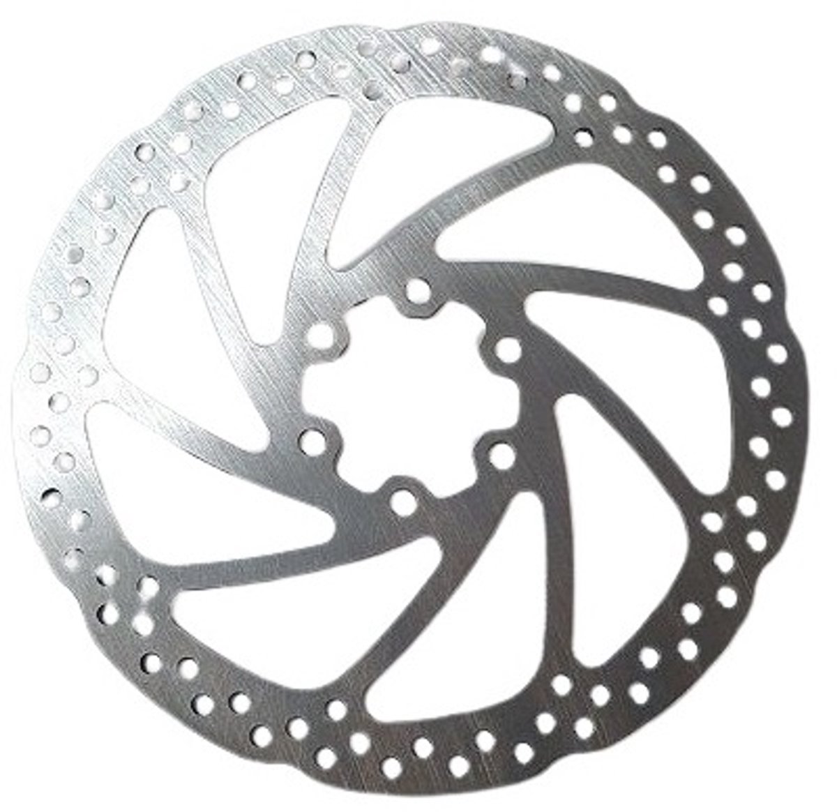 remschijf Sypo 160 mm 6 gaats zilver staal