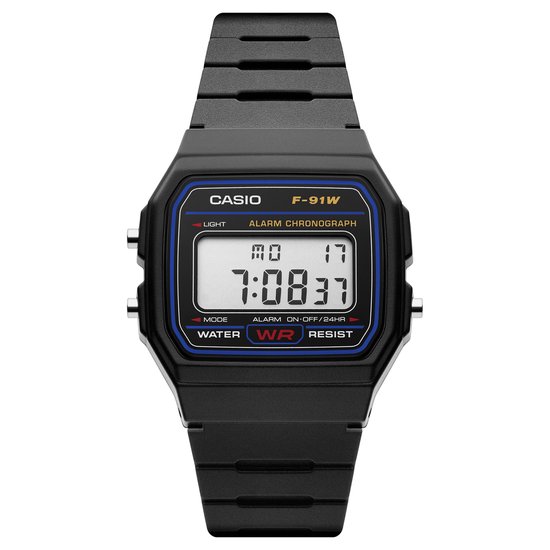 Casio Collection Men F-91W-1Yef Heren Horloge - 30 mm