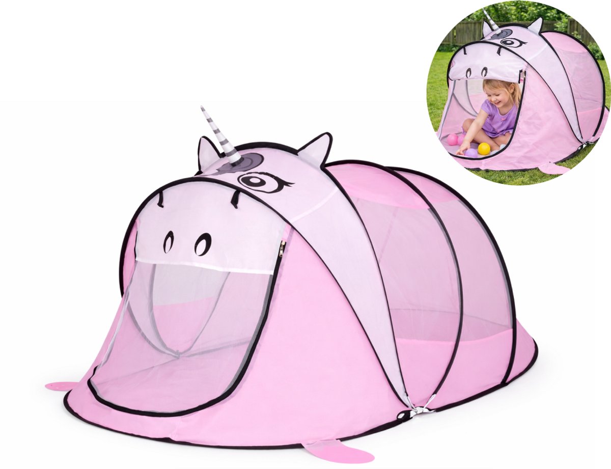 Goodz4All Unicorn Speelgoed Popup Speeltent Pop Up Tent Speelhuis Kindertent Eenhoorn 182x96x86 cm Pop-up Tenten Dieren Speelgoed