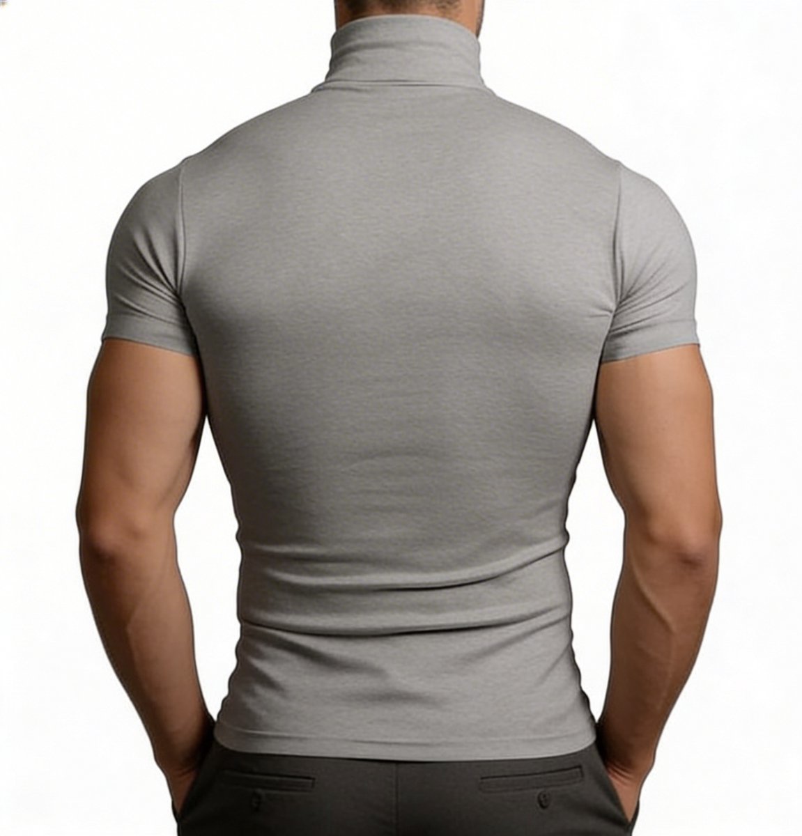 Col - Shirt - grijs - Heren - Polyester - Stretch