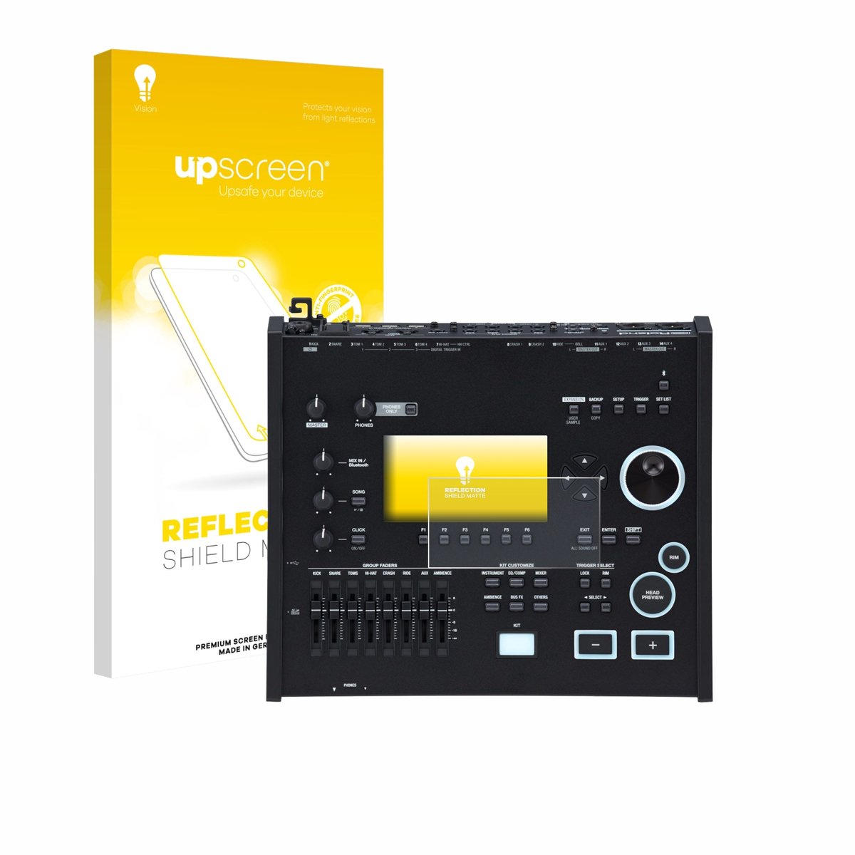 upscreen - Screenprotector voor Roland V71 - Folie Beschermfolie anti glare matte