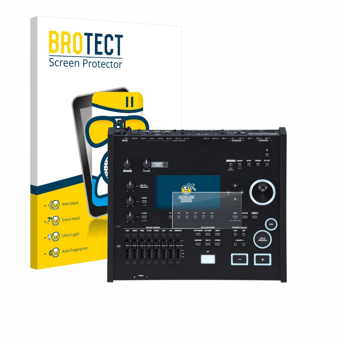 BROTECT - Screenprotector voor Roland V71 - Folie Beschermfolie Beschermglas matte