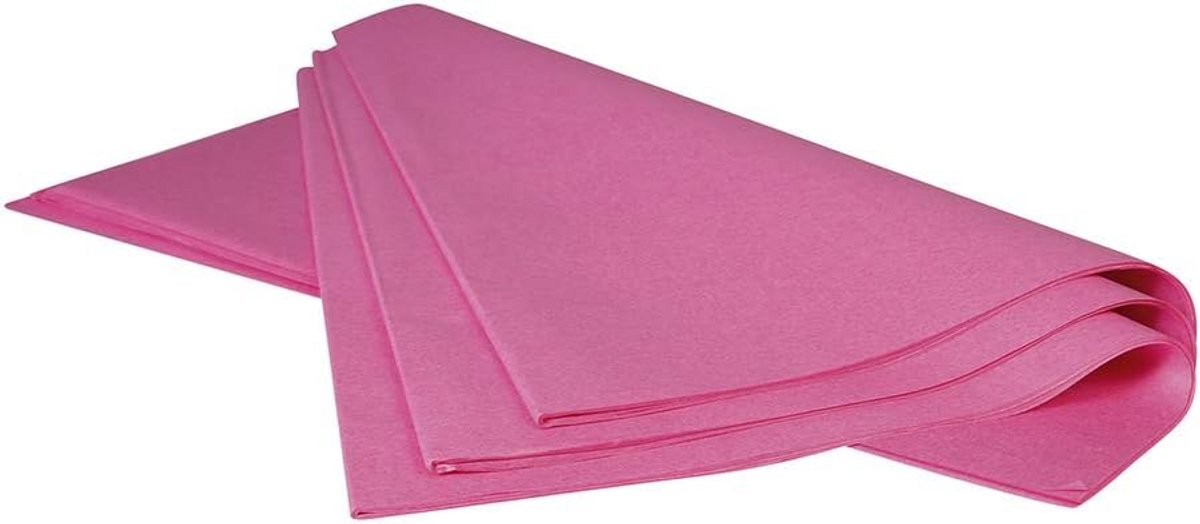 Zijdepapier Groot Formaat 480 vellen Fuchsia - 50x75 cm Ideaal voor Cadeauverpakking en Knutselen