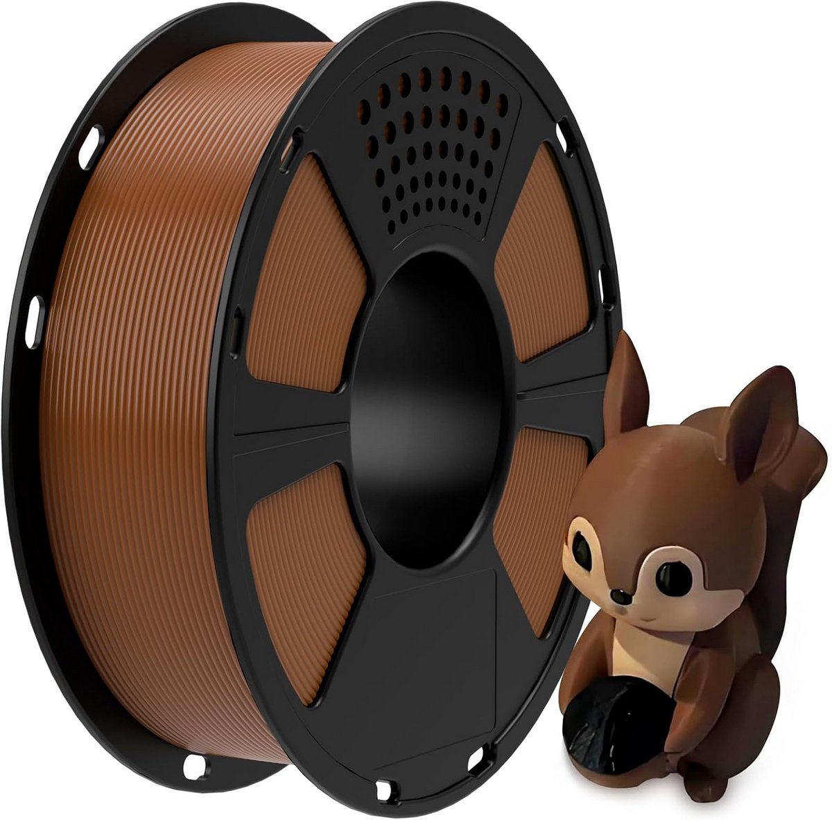 3D Printer Filament 1.75mm HS-PLA Hoge Snelheid 1kg Bruin