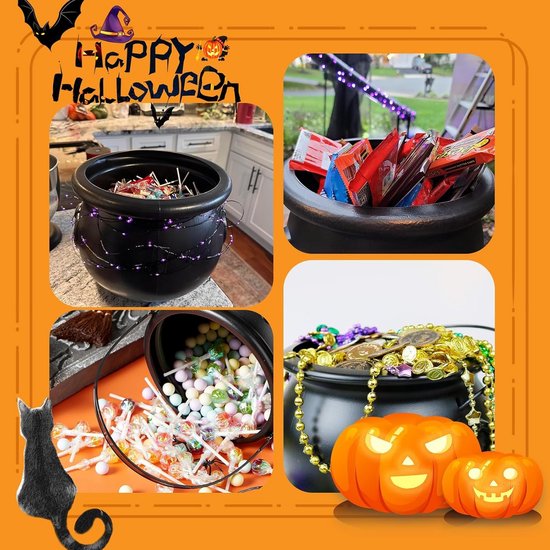 Heks Ketting Bubbelende Lichtketel met Afstandsbediening – 8 Lichtmodi voor Halloween, Carnaval en Thema Feest Decoratie — afbeelding 2