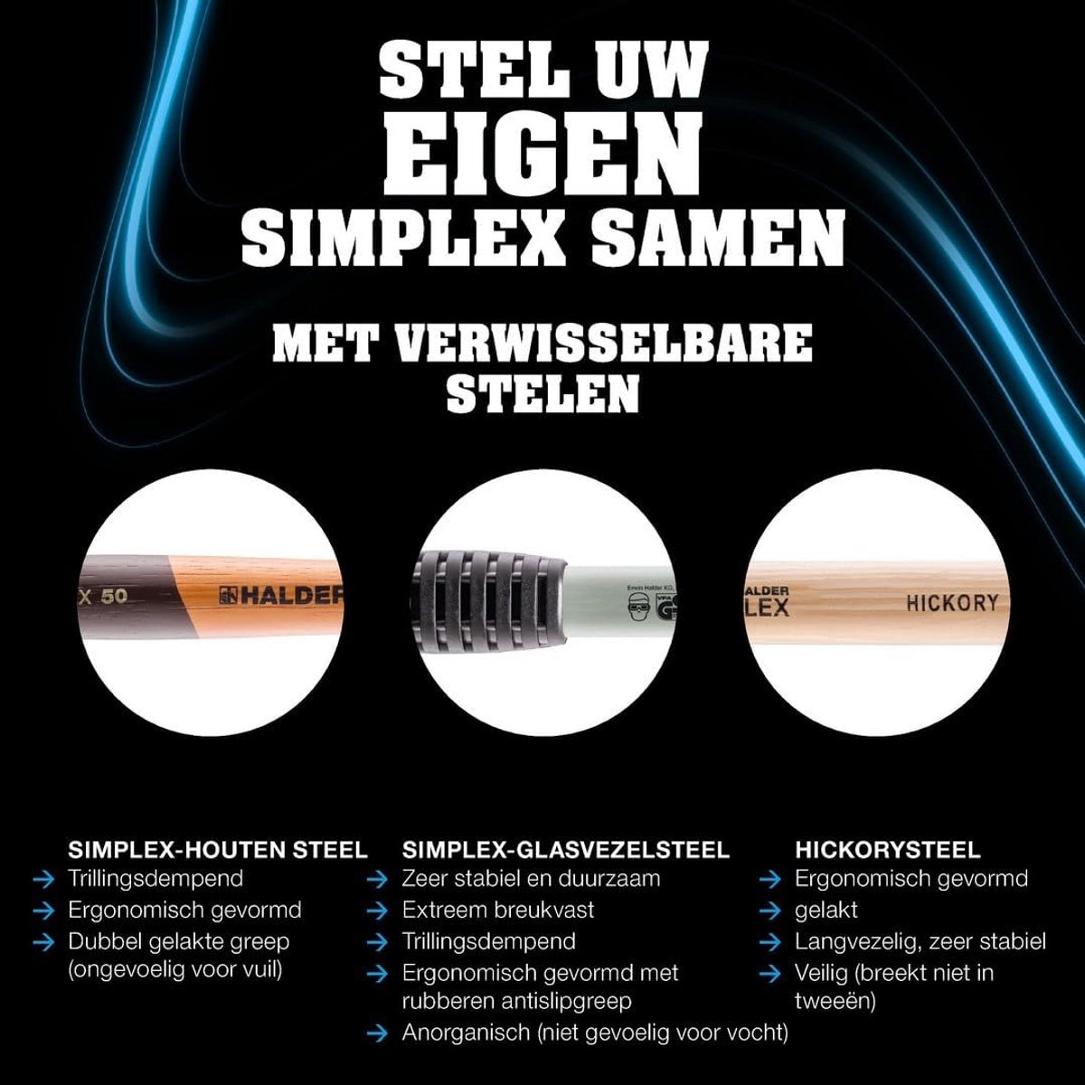 Vervangsteel voor Soft-Face Hamer (30mm) - Geschikt voor Gietijzer/Aluminium Behuizing