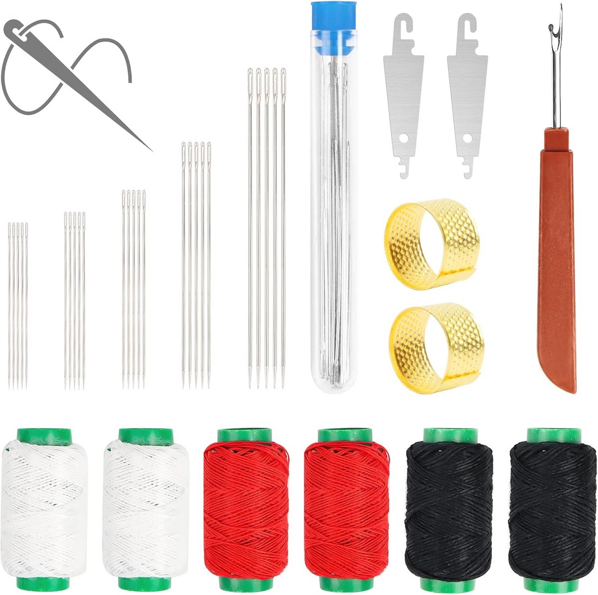 37-Delige Naaiset: Complete Naaigereedschapset Inclusief Naalden en Accessoires