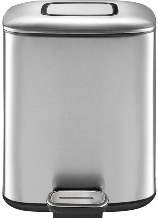 EKO Regent Step Bin Pedaalemmer - 6 l - Mat RVS